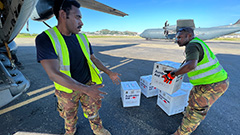 RAAF airlift of emergency aid, Maip Mulitaka landslide Papua New Guinea